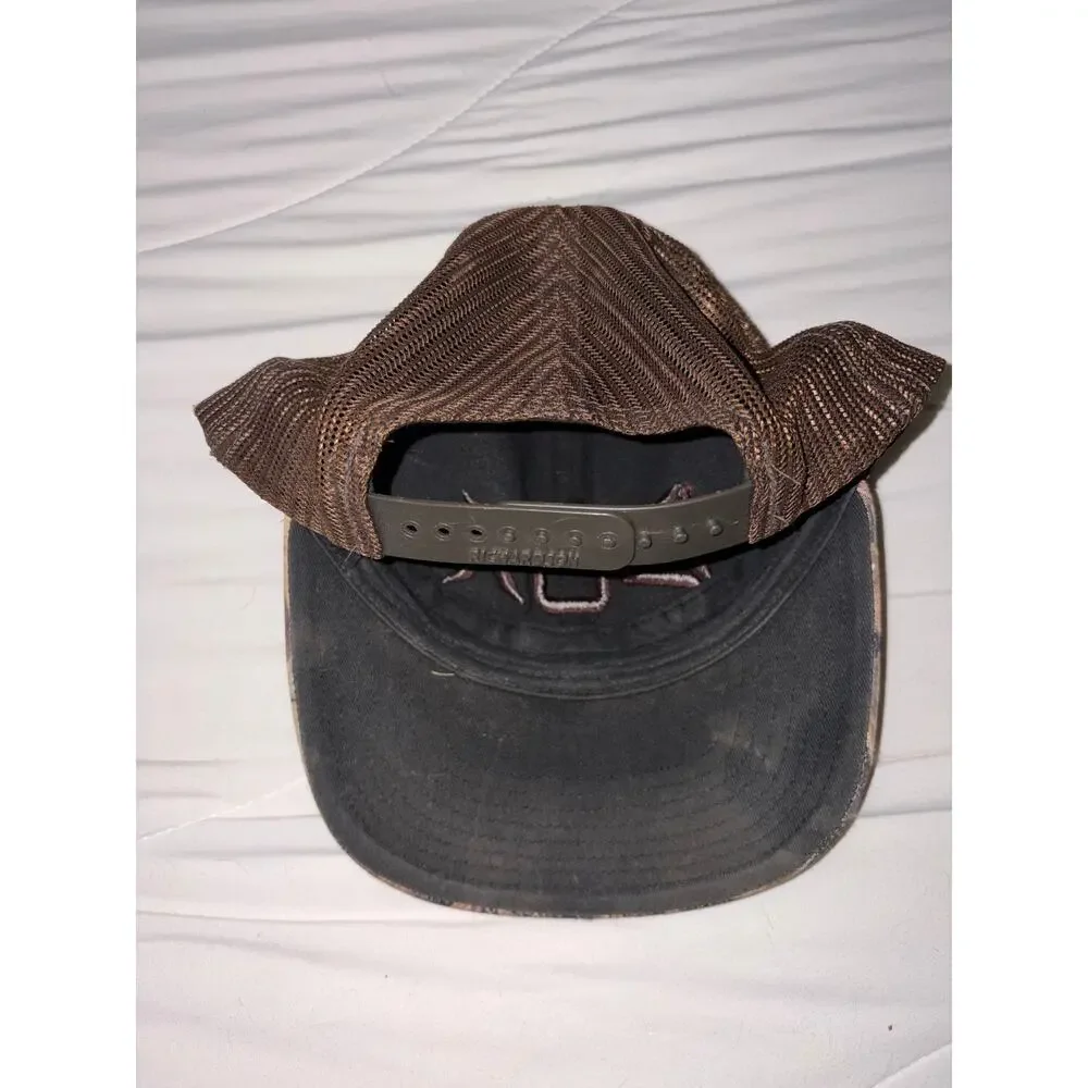 Richardson Dux Waterfowl Camo Mesh Snapback Brown Hunting Cap